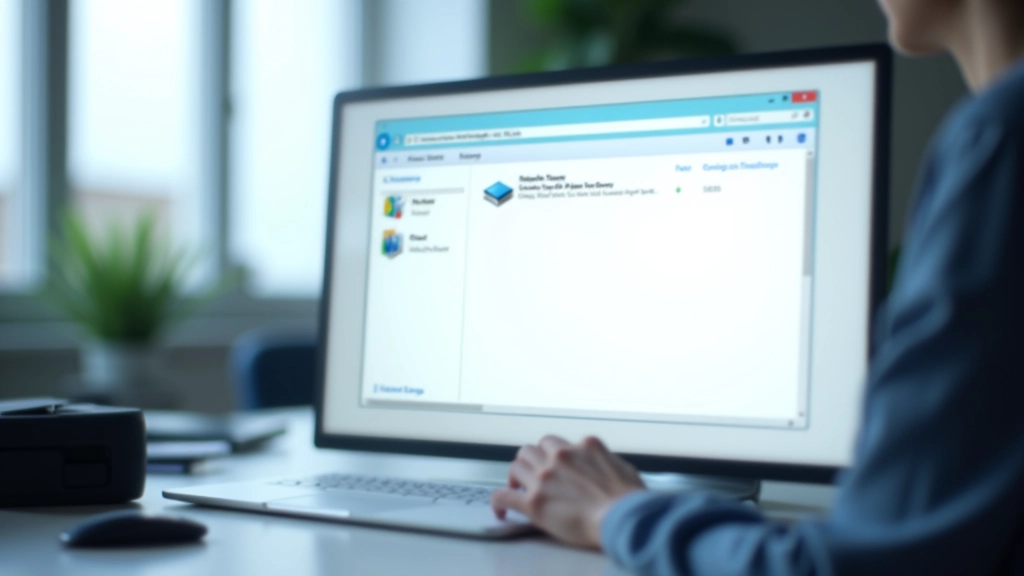 Gestor de Dispositivos do Windows com secção de Impressoras expandida, mostrando opções de contexto